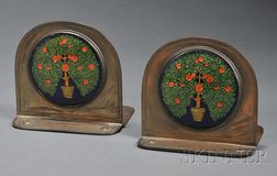 Pair of Rebecca Cauman Arts & Crafts Bookends